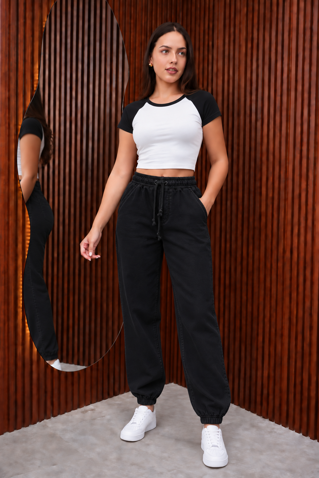 Jogger Jeans Negro