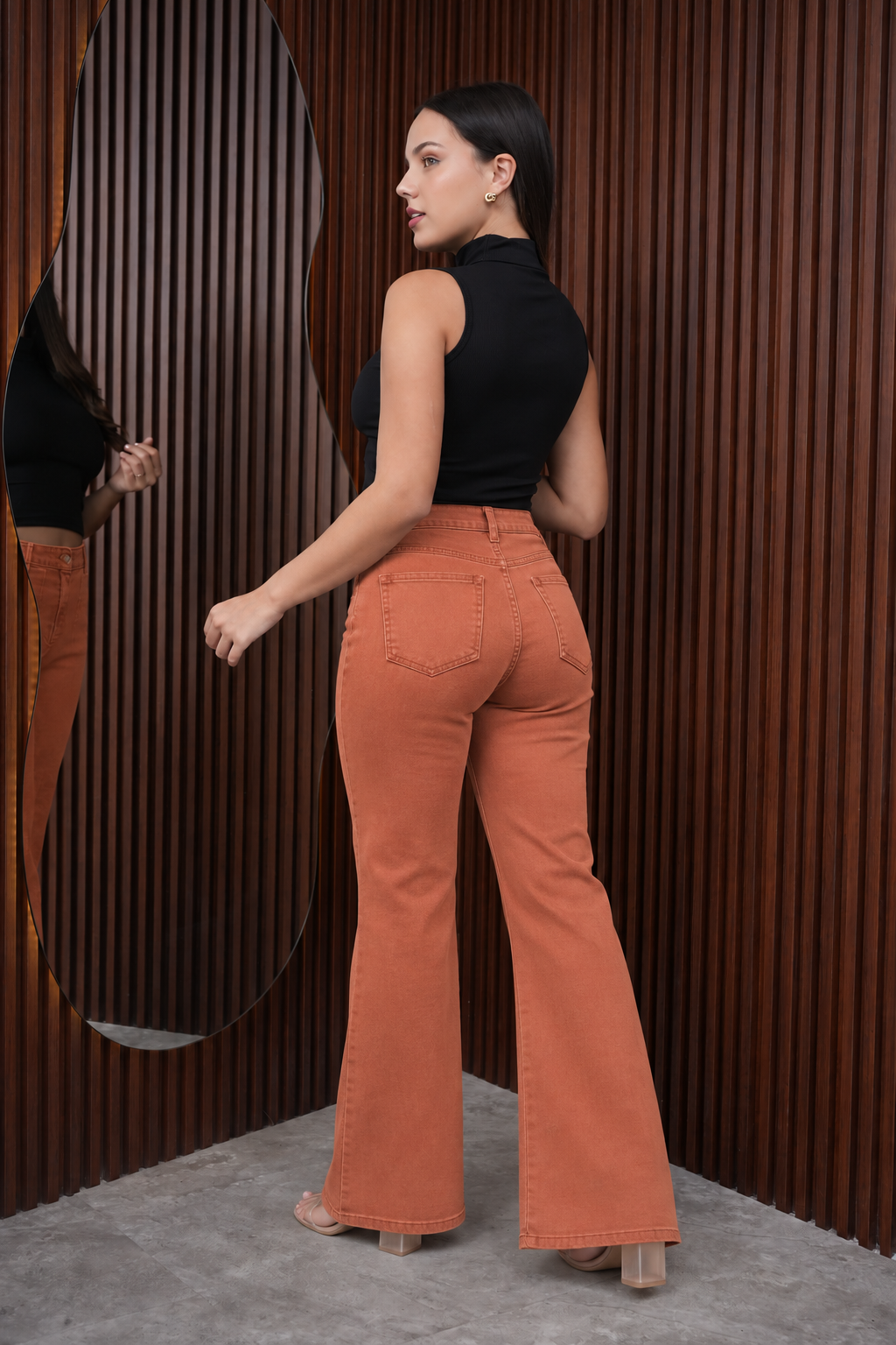 Jean Sirena Denim Stretch Ladrillo