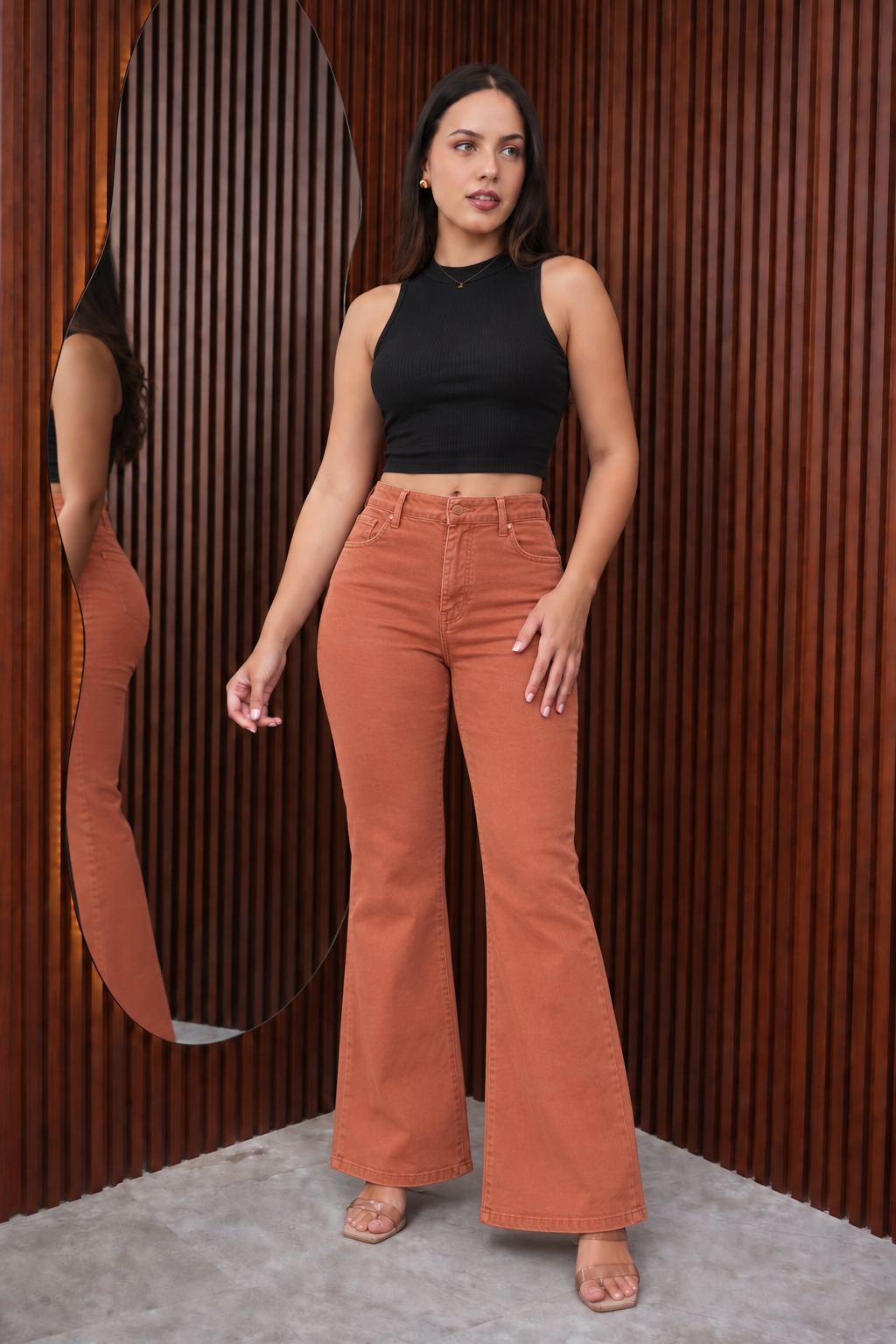 Jean Sirena Denim Stretch Ladrillo